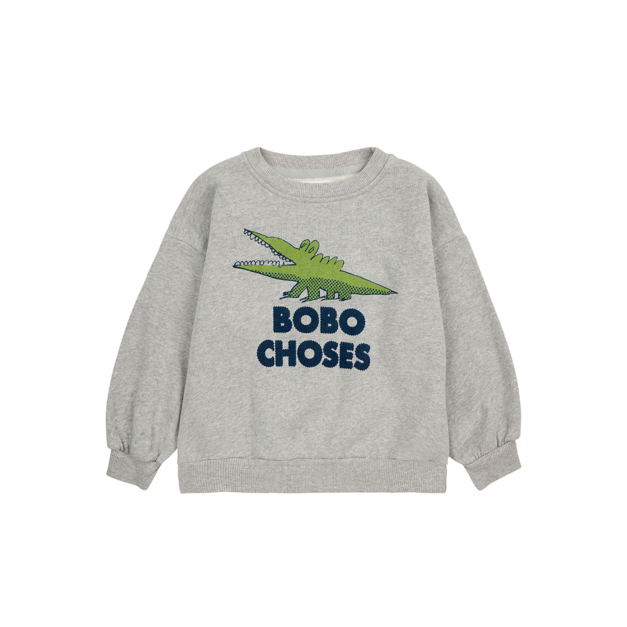 BLUZA TALKING CROCODILE LIGHT GREY BOBO CHOSES