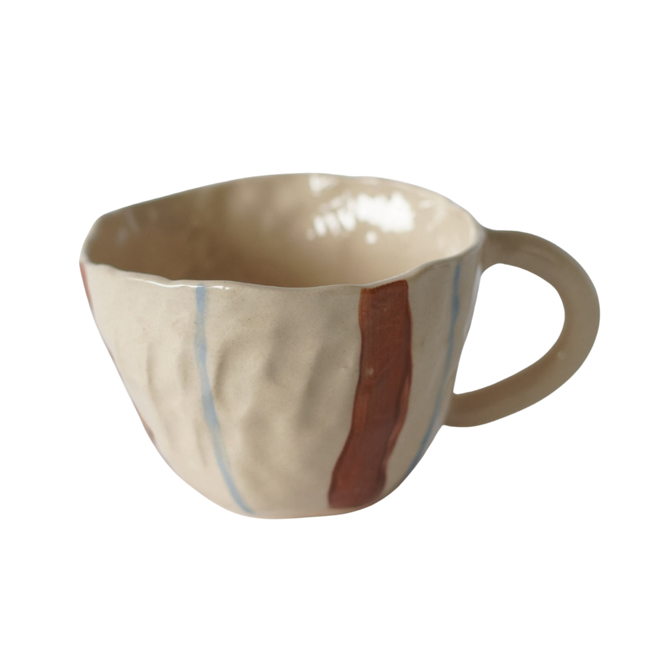 KUBEK CERAMICZNY BLUE BRONZE STRIPES BLUEBELL CERAMICS