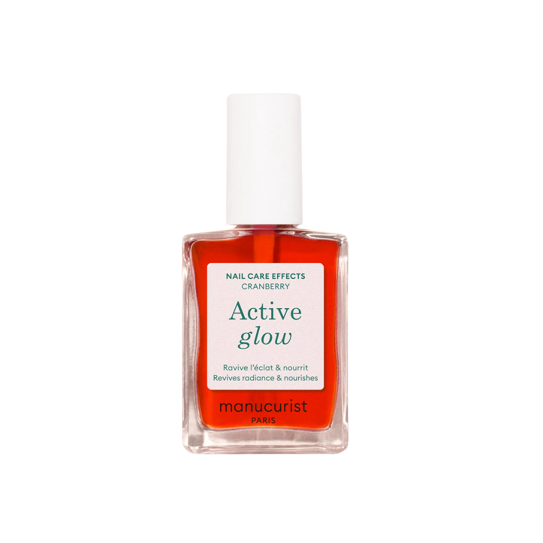 LAKIER PIELĘGNACYJNY DO PAZNOKCI ACTIVE GLOW CRANBERRY MANUCURIST