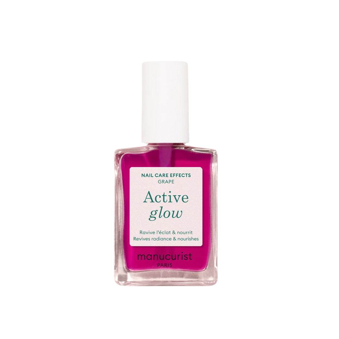 LAKIER PIELĘGNACYJNY DO PAZNOKCI ACTIVE GLOW GRAPE MANUCURIST