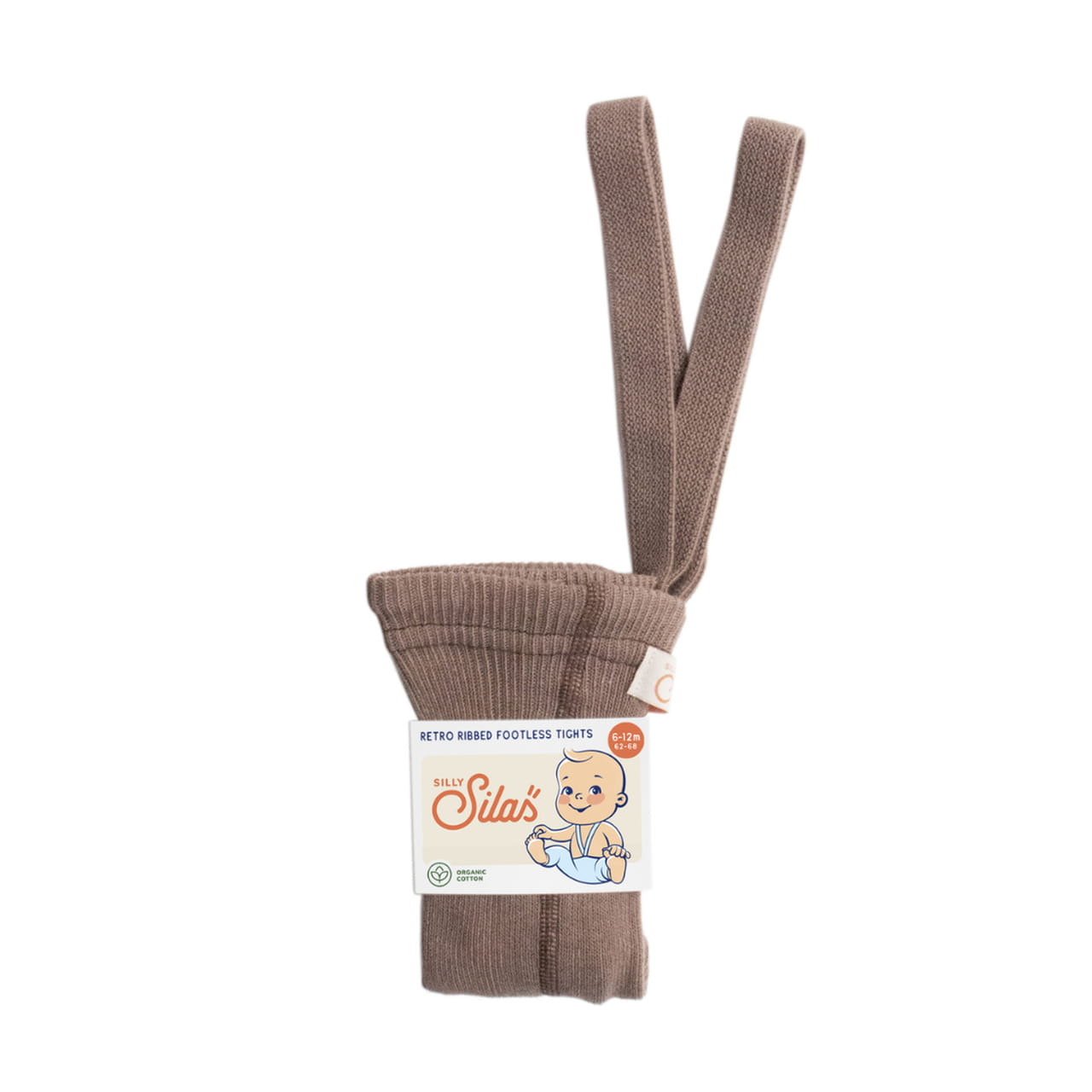 LEGGINSY DZIECIĘCE Z SZELKAMI W STYLU RETRO ZE 100% BAWEŁNY GRANOLA SILLY SILAS