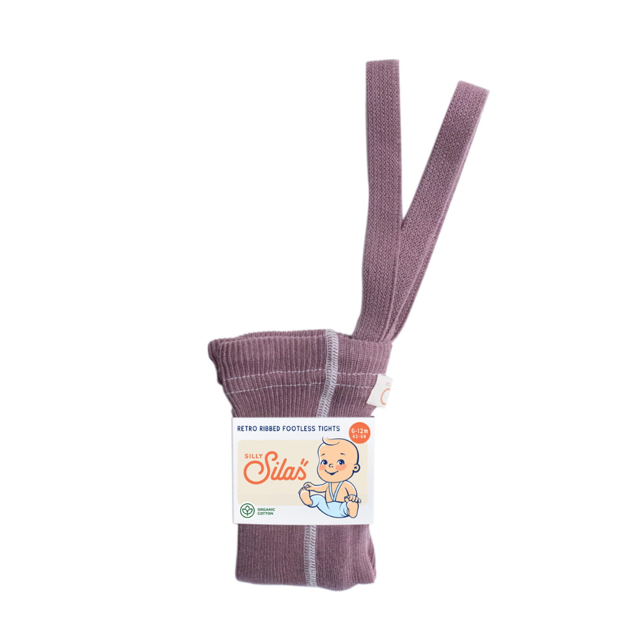 LEGGINSY DZIECIĘCE Z SZELKAMI W STYLU RETRO ZE 100% BAWEŁNY ACAI SMOOTHIE SILLY SILAS