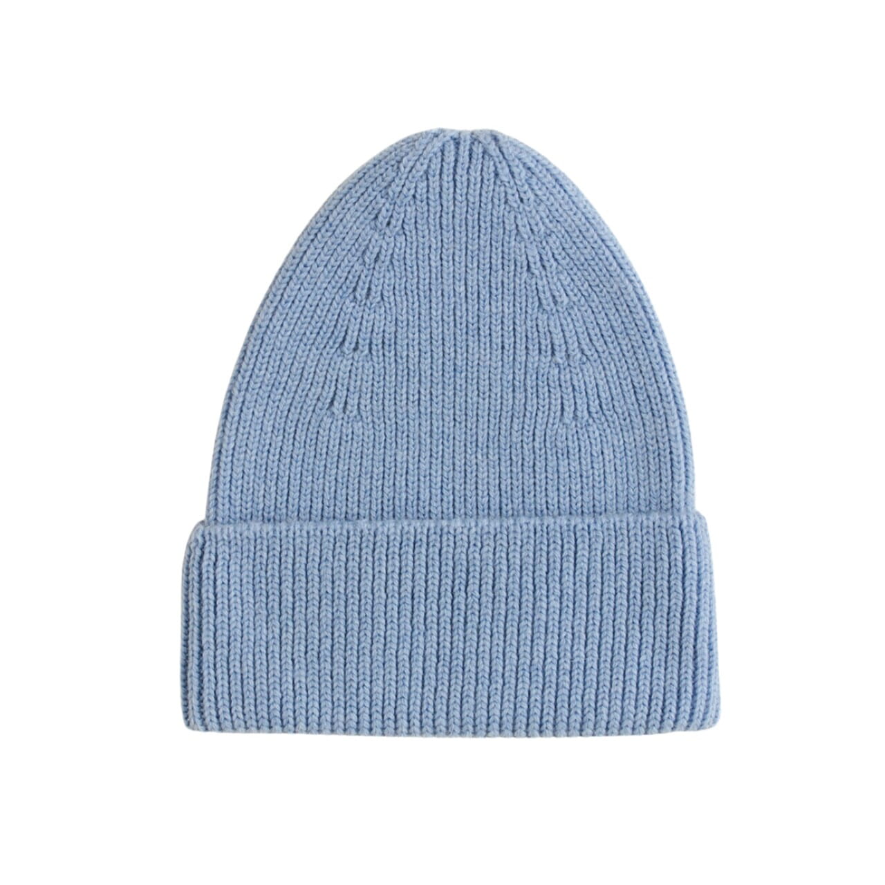 ADULT CZAPKA BEANIE FONZIE MERINO LIGHT BLUE HVID