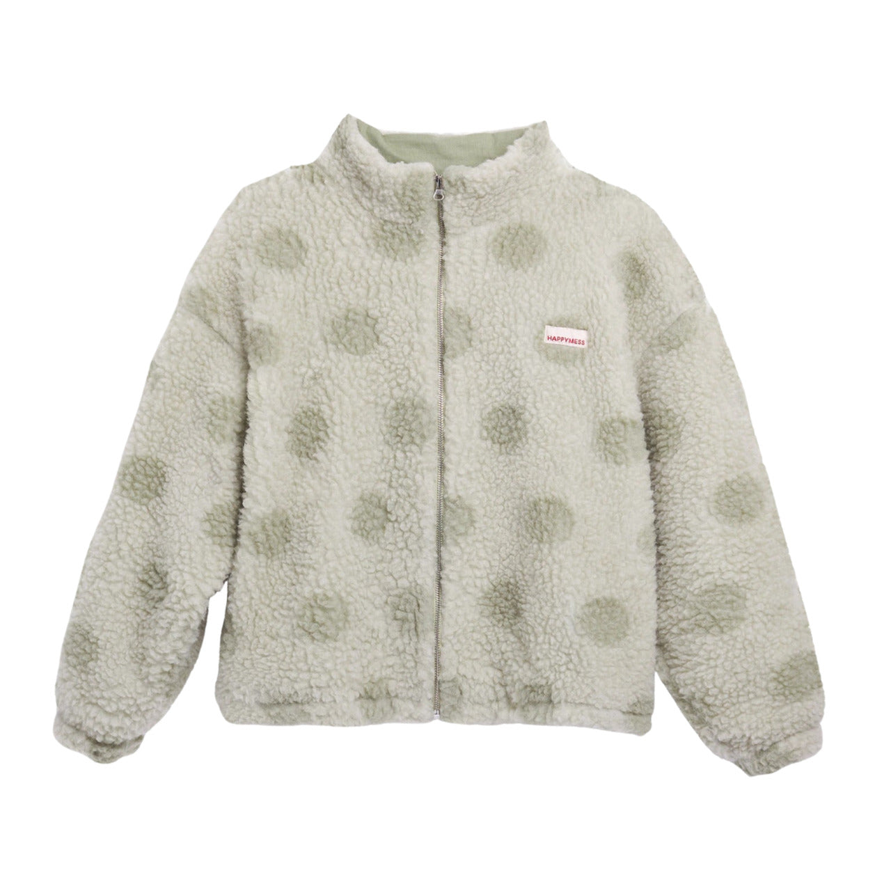 ADULT KURTKA MERINO BOMBER POLKA DOTS HAPPYMESS – Muma Concept