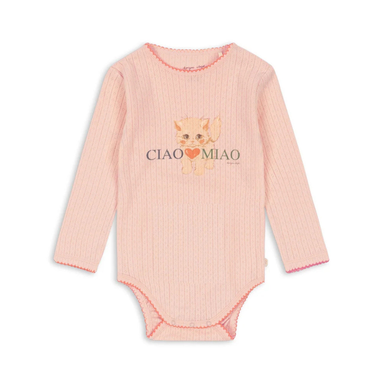 BODY NA DŁUGI RĘKAW MINNIE PALE BLUSH KONGES SLOJD