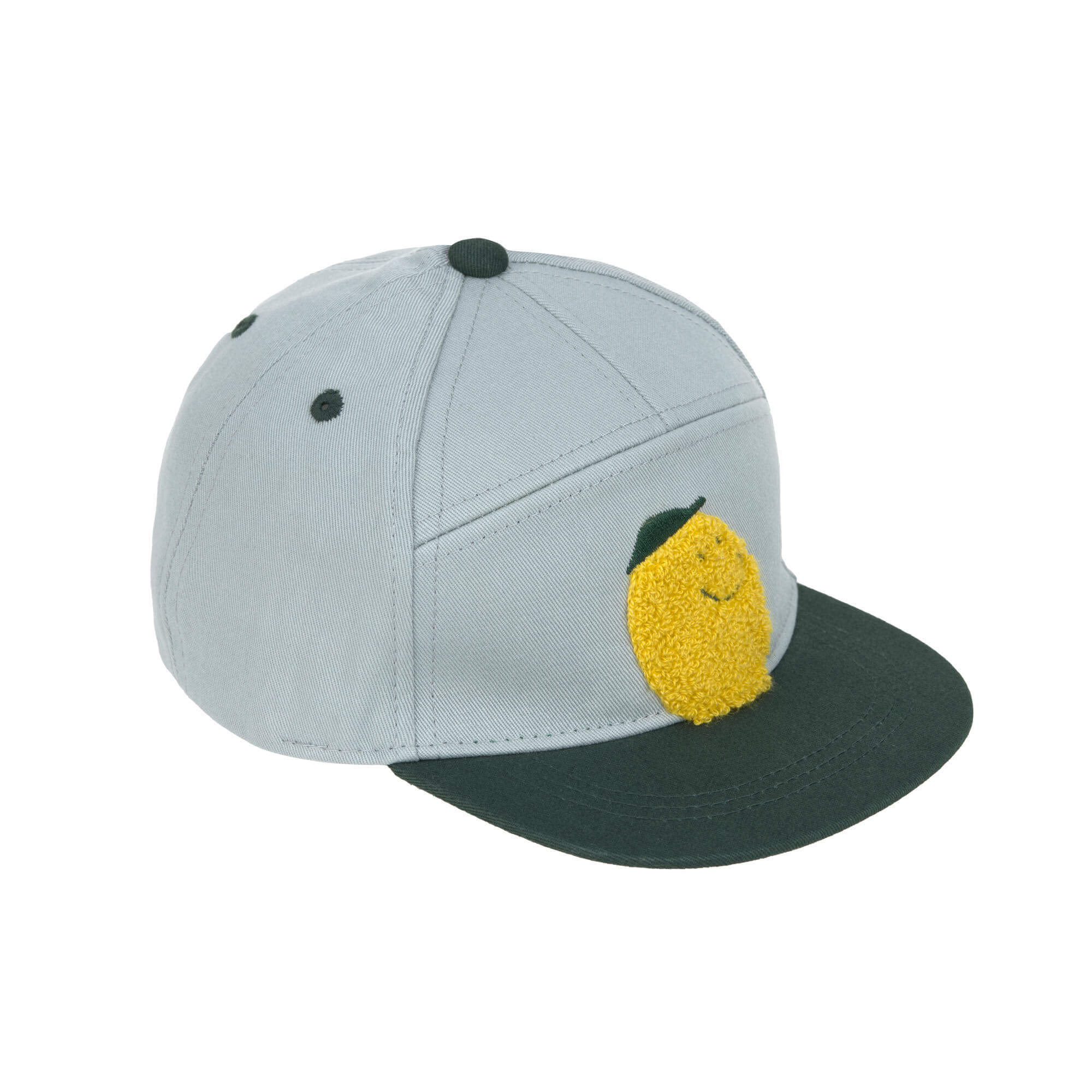 CZAPKA Z DASZKIEM LEMON LIGHT BLUE/DARK GREEN LASSIG