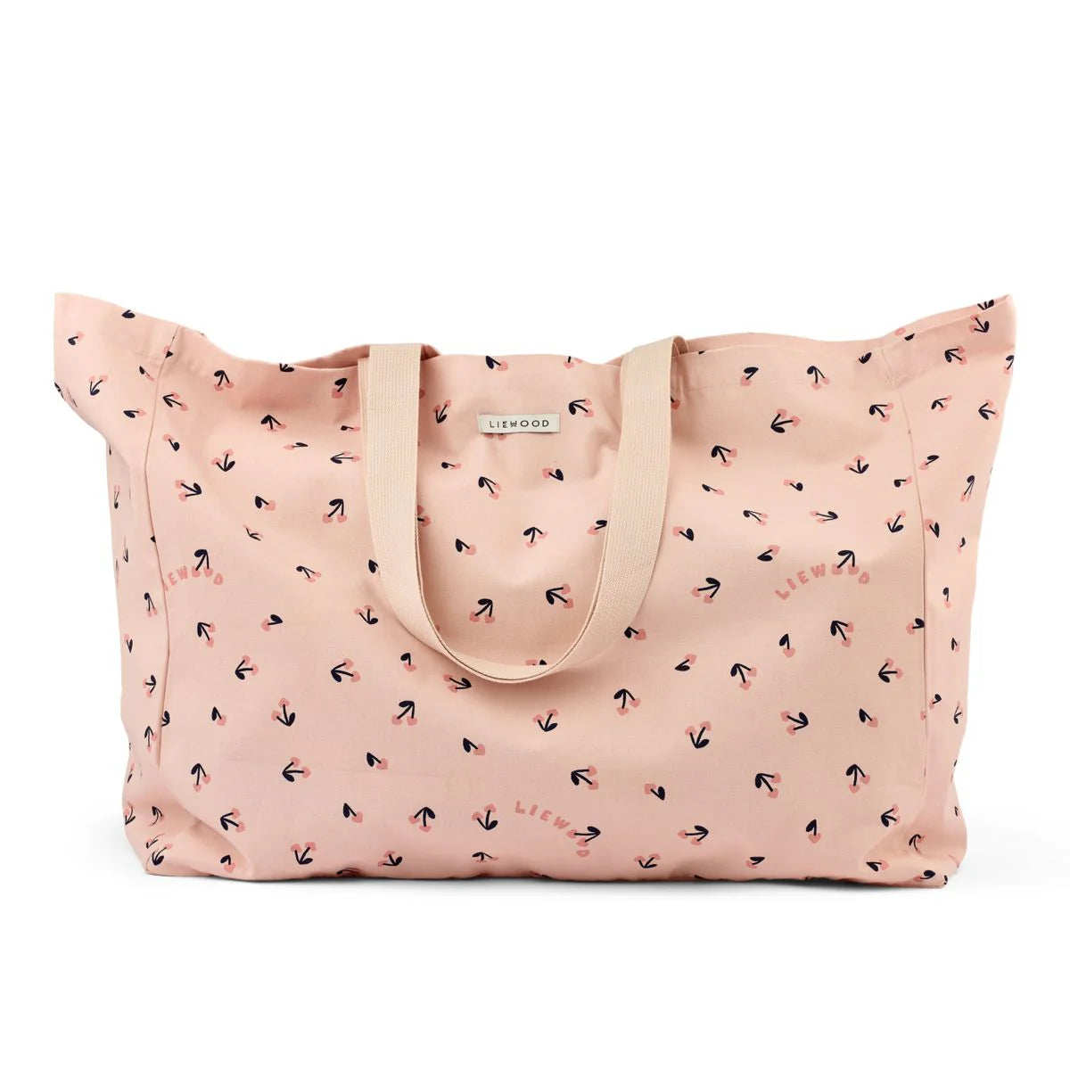 DUŻA BAWEŁNIANA TORBA MAXI TOTEBAG CHERRY HEART / ROSEY LIEWOOD
