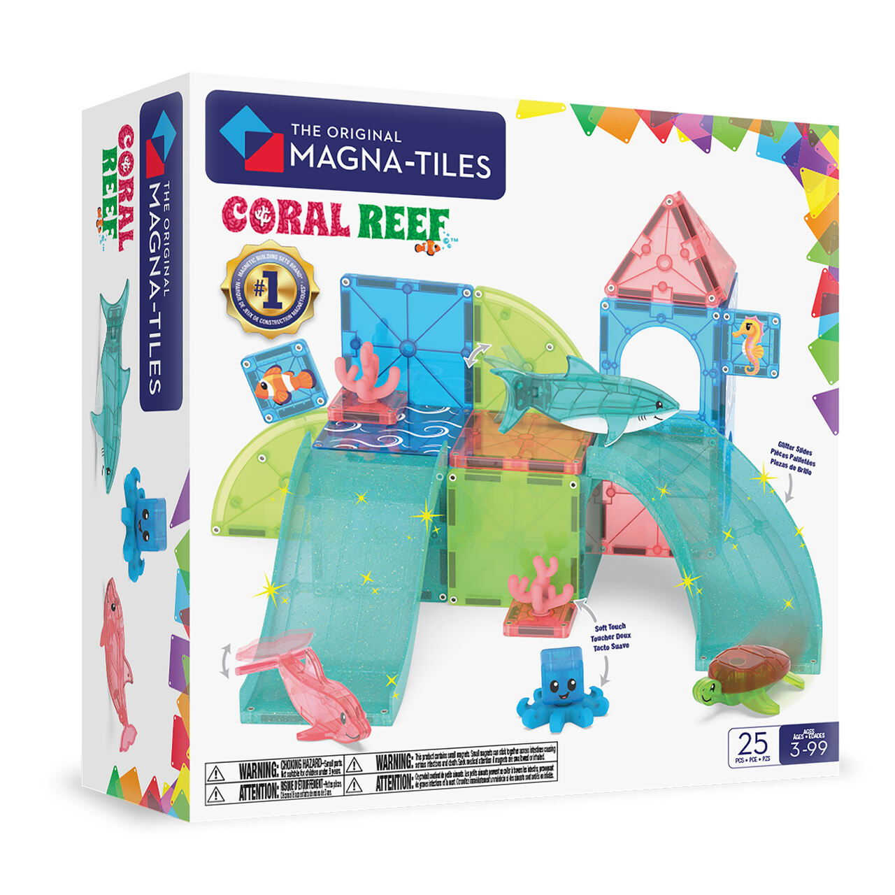 KLOCKI MAGNETYCZNE CORAL REEF 25 EL. MAGNA-TILES