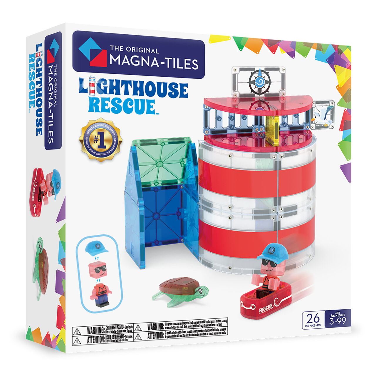 KLOCKI MAGNETYCZNE LIGHTHOUSE RESCUE 26 EL. MAGNA-TILES