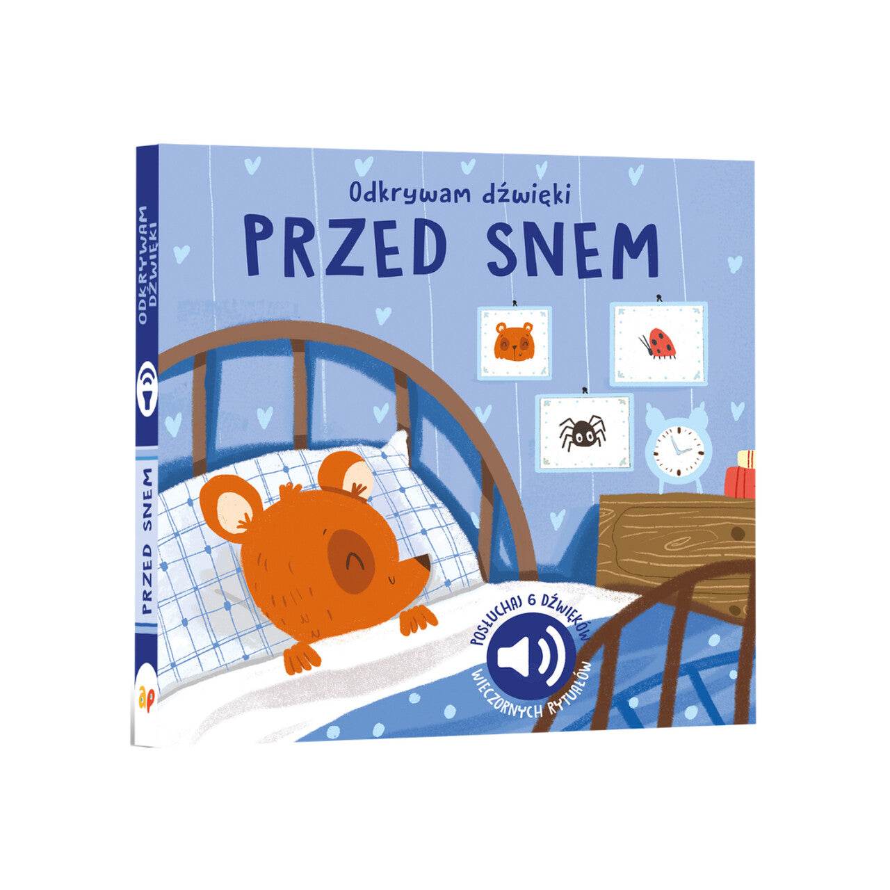 KSIĄŻKA "ODKRYWAM DŹWIĘKI. PRZED SNEM" WYDAWNICTWO APIPAPI