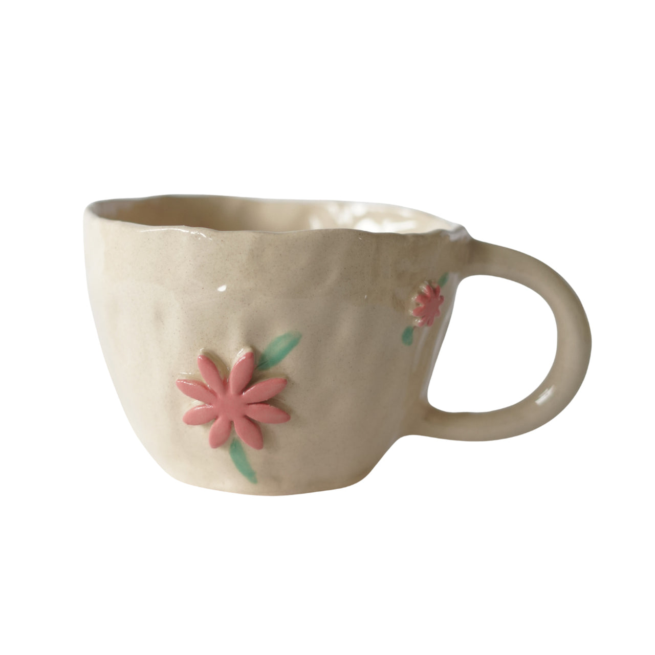KUBEK CERAMICZNY PINK FLOWERS BLUEBELL CERAMICS