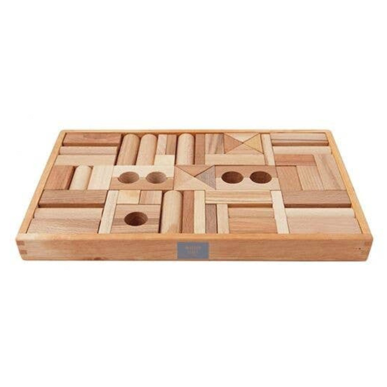 DREWNIANE NATURALNE KLOCKI W SKRZYNCE 54 SZT WOODEN STORY