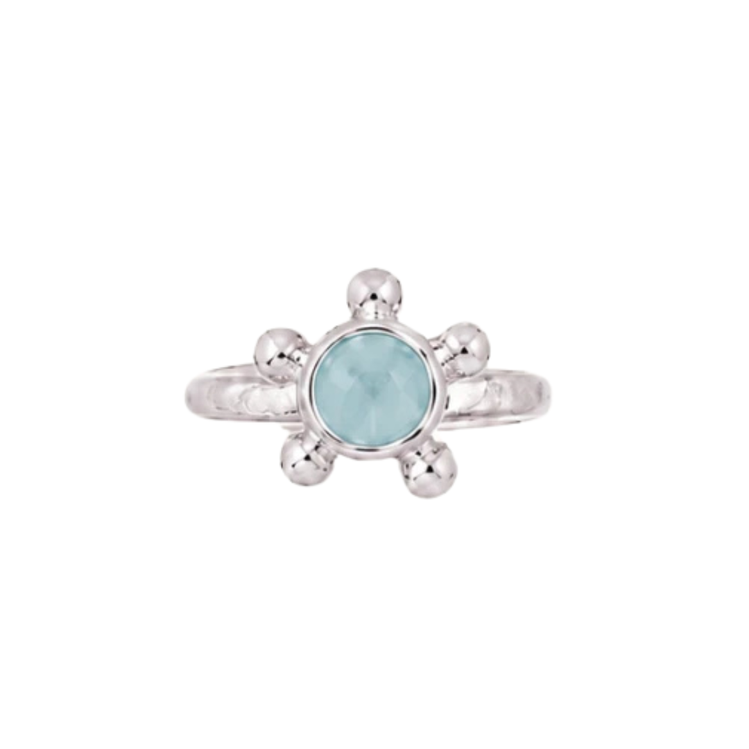PIERŚCIONEK SOLEA SREBRNY AQUA PD JEWELLERY