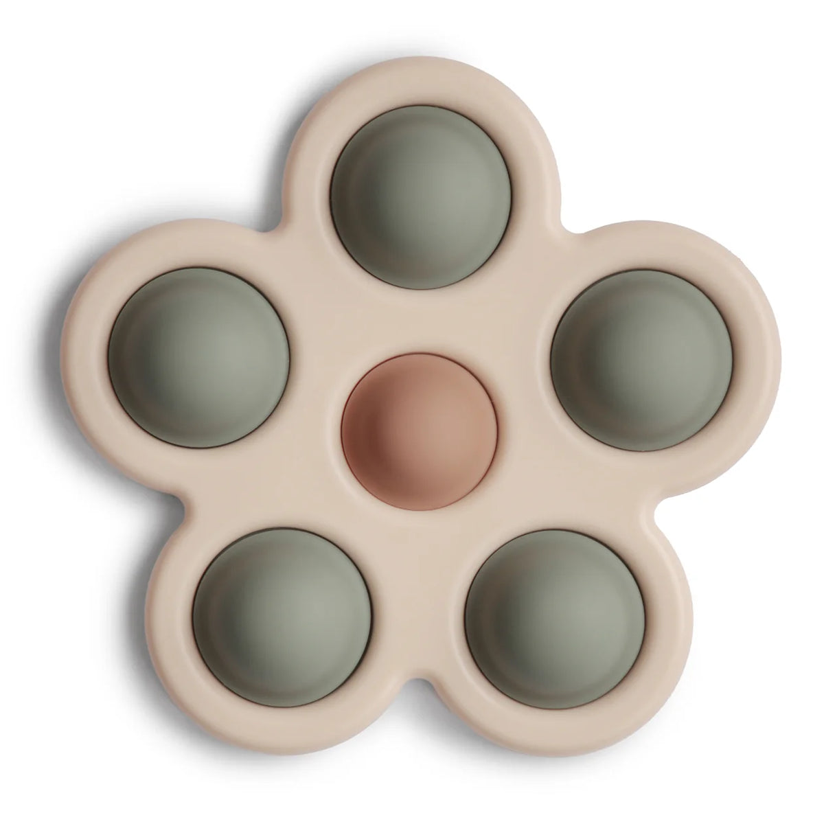 SILIKONOWY KWIATEK PRESS TOY DRIED THYME/NATURAL/SHIFTING SAND MUSHIE
