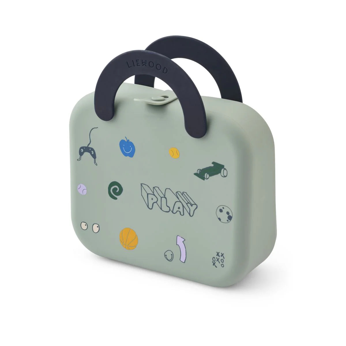 SILIKONOWY LUNCHBOX ELARA PLAY / DUSTY PEPPERMINT LIEWOOD