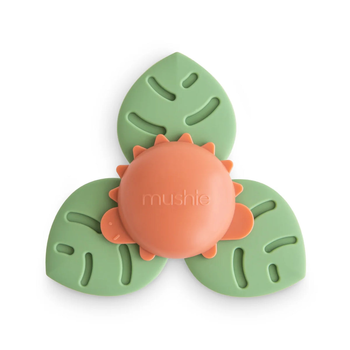 SILIKONOWY SPINNER SENSORYCZNY Z PRZYSSAWKĄ DINO MUSHIE