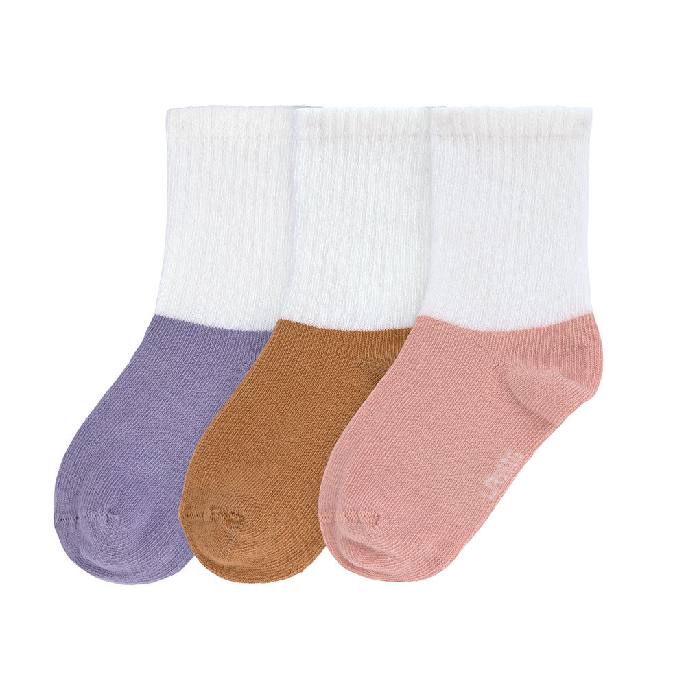 SKARPETKI TENNIS PASTEL LILAC/CARAMEL/PEACH LASSIG