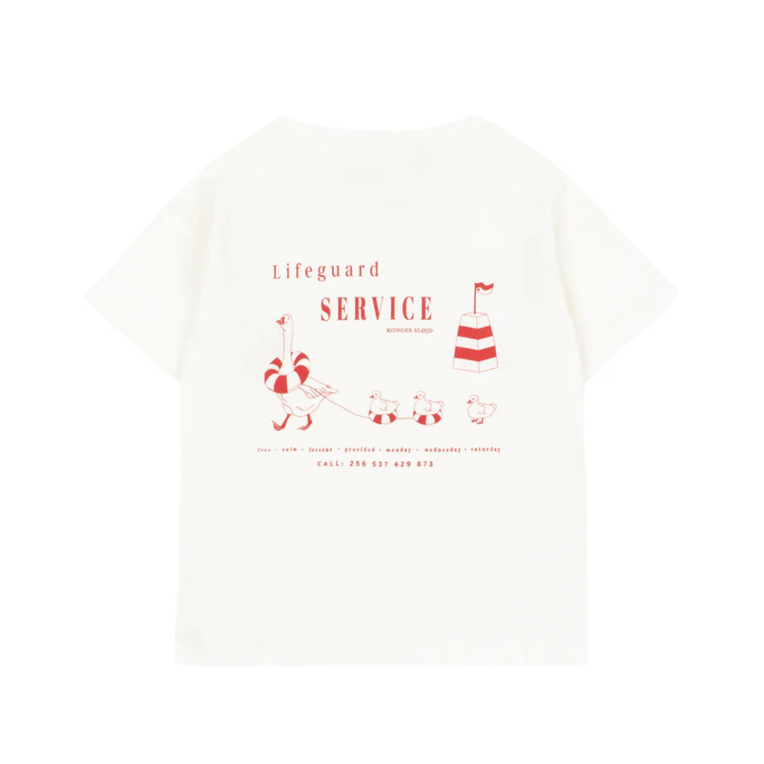 T-SHIRT ERA OFF WHITE/LIFEGUARD SERVICE KONGES SLOJD