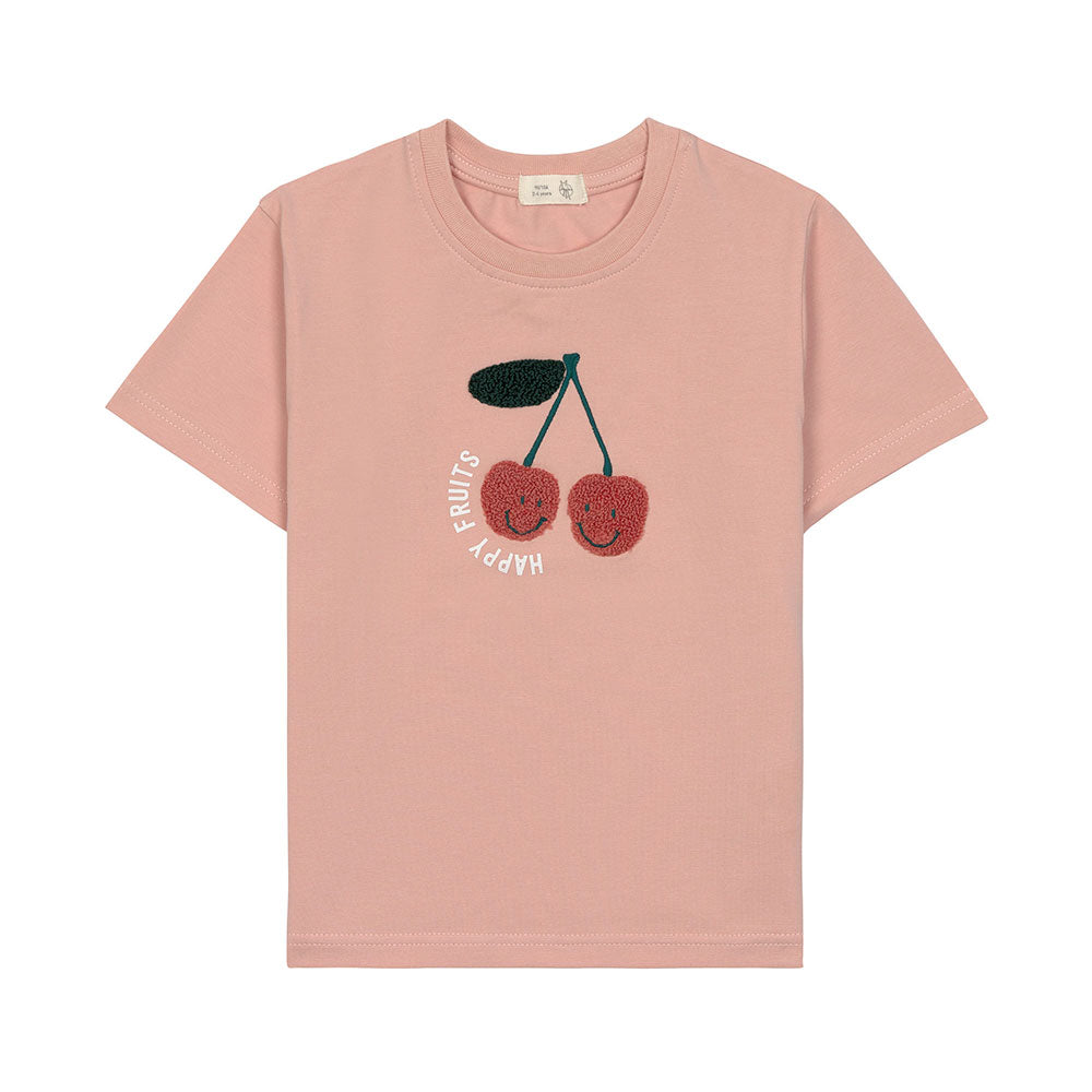 T-SHIRT JERSEY GOTS CHERRY PEACH LASSIG