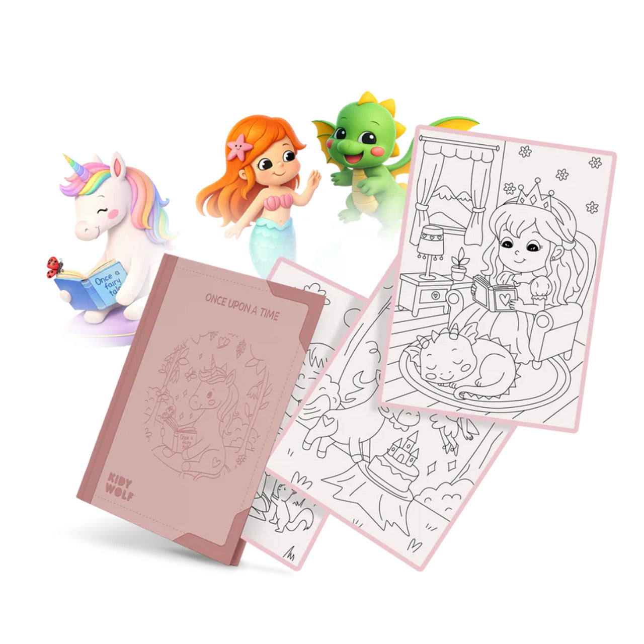 WKŁADY UZUPEŁNIAJĄCE DO TABLETU K-DRAW-PAD 6Y+ ONCE UPON A TIME KIDYWOLF