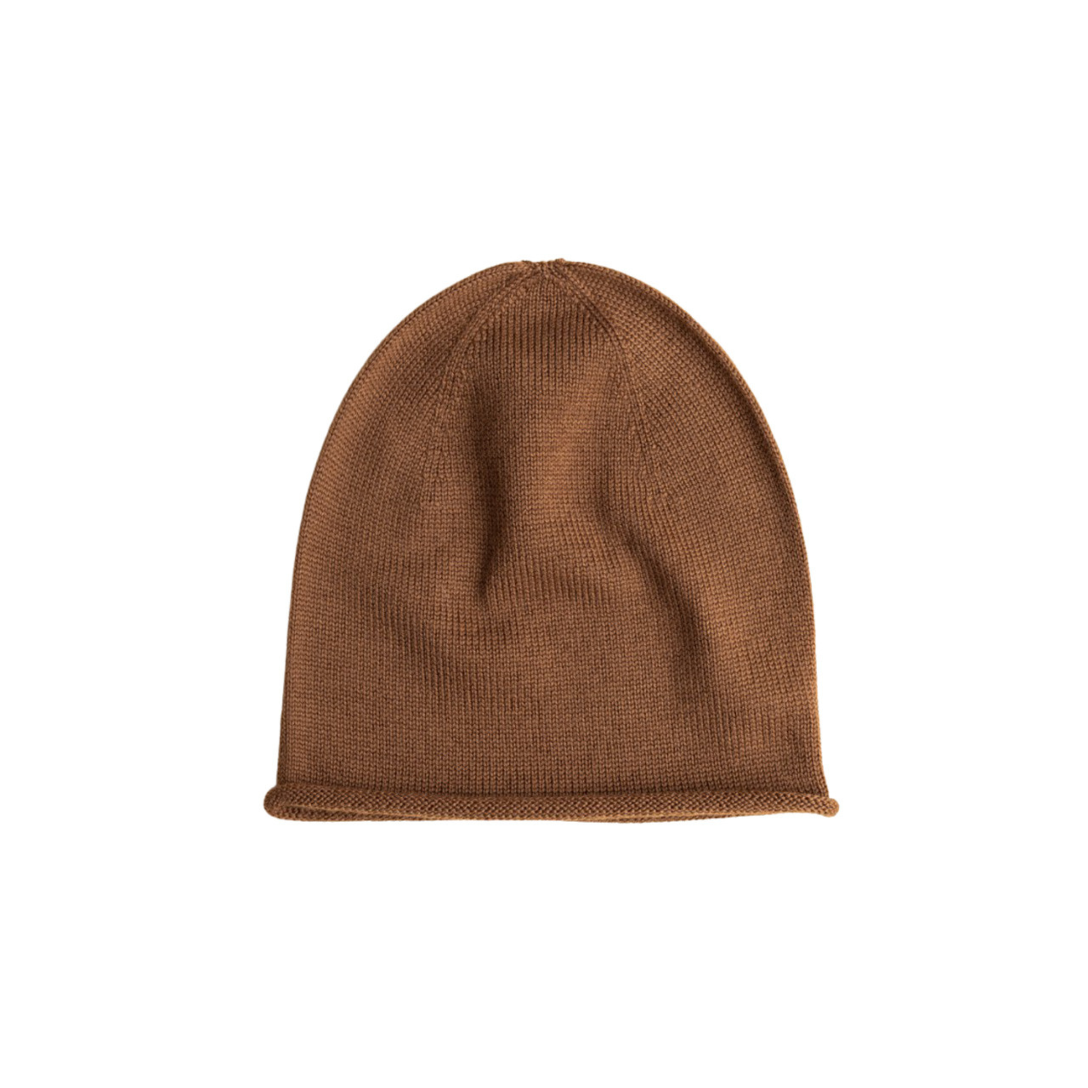 CZAPECZKA BEANIE EFA Z WEŁNY MERINO CHOCOLATE HVID