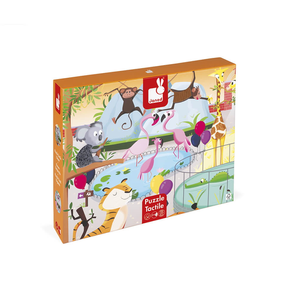 PUZZLE SENSORYCZNE WYCIECZKA DO ZOO 2+ JANOD