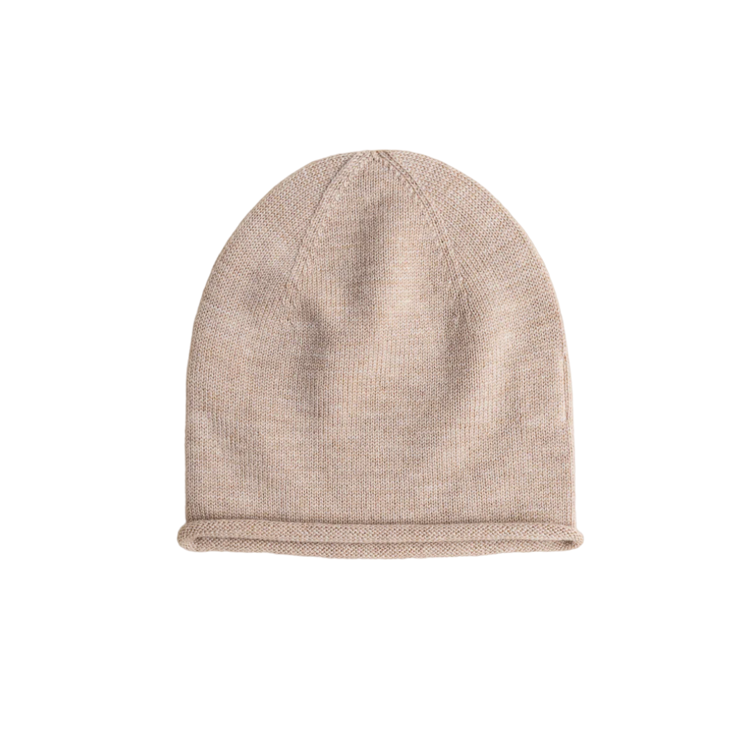 CZAPECZKA BEANIE EFA Z WEŁNY MERINO SAND HVID